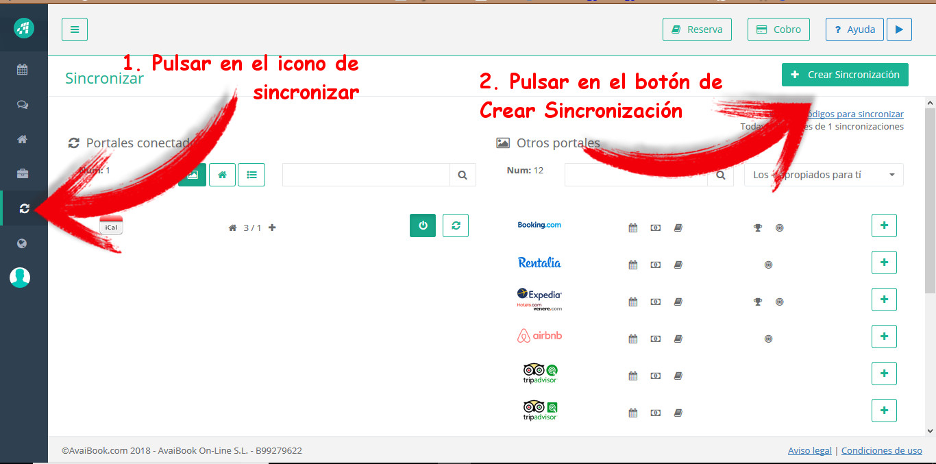 Sincronizar Avaibook con Domiroom